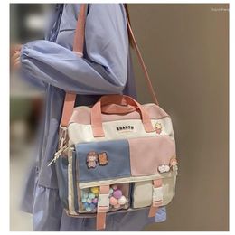 Backpack 2024 Fashion Cute Nylon Girls Schoolbag Small Bookbag Kawaii Mini Rucksack Teens Student Women Travel Shoulder Bag