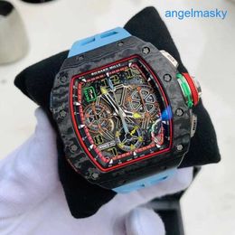 Titanium RM Wrist Watch Carbon Fiber Multi-functional Timing RM65-01 NTPT Mens Watch Shaker