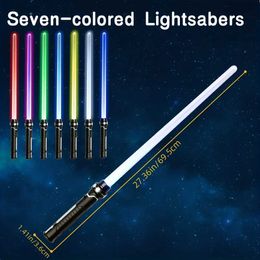LED Toys Two in one long sword combination laser sword battle light toy transparent sword toy flash stick boys and girls toy plastic S2452011