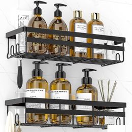 Other Home Storage Organization Adhesive Shower Caddy Shelf 2 Pack - Hanging Bathroom Organizer Drop Delivery Garden Housekeeping Otm7K