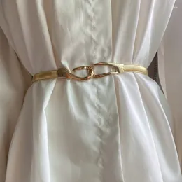 Belts Metal Elastic Pair Hook Thin Belt For Women Decorative Skirt Waist Chain Simple Fashion Versatile Jewelry