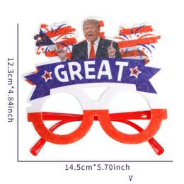 Other Festive Party Supplies Trump Funny Glasses 2024 Usa Presidential Election Campaign Decoration Drop Delivery Home Garden Dhdig
