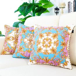 Pillow Luxury Vintage Cover Pillowcase Sofa European Style Velvet Throw Lumbar Case Car/home Decor 45