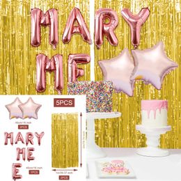 Party Decoration 10 X (Multi) Set 16 Inch Rose Gold Aluminium Foil For Birthday Heart Balloons Balloon Shape