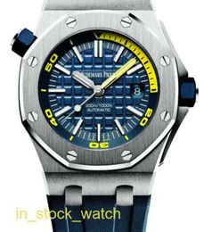 AIibipp Watch Luxury Designer Full Offshore Blue Plate Automatic Mechanical Watch Mens Authentic SRYJRJ