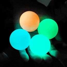 LED Toys 2PCS luminous sticky ball luminous ceiling ball indoor pressure relief parents and childrens sticky target ball childrens sticky ba
