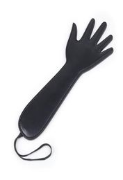 BDSM Hand Shape Whip Slapping Paddle Leather Flogger for Sexual Play New Design Spanking Sex Toy BDSM Punishment Slave Training Eq6695800