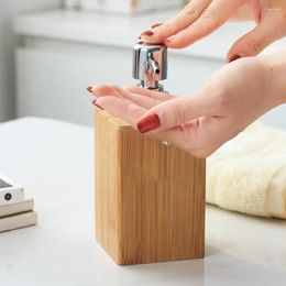 Storage Bottles Wooden Colour Durable Pump Press Soap Dispenser Mini Body Wash Bottle Refillable Travel Supplies