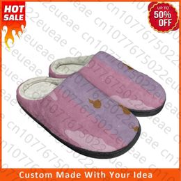 Slippers Custom Hilda Cotton Mens Womens Latest Sandals Bedroom Plush Indoor Keep Warm Shoes Thermal Flat Slipper
