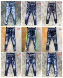 mens jeans denim ripped jeans for men skinny broken italy style hole bike motorcycle rock revival pants12s tyle8426063