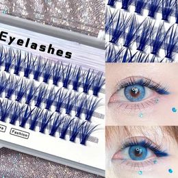 False Eyelashes Colour DIY Cluster Installation Segmented Lashes Extension Make Up Dramatic Stage Play Exaggeration Eyelash