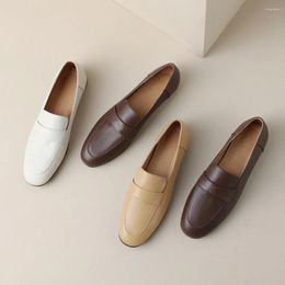Casual Shoes European And American Style Autumn Lefu Small Leather Low Heels Genuine Single For Women
