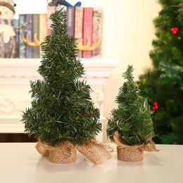 Decorative Flowers Bottle Brush Trees Reusable Small Artificial With Burlap Base Christmas Crafting Tree Decoration For Miniature Scenes