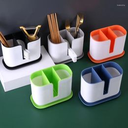 Dinnerware Sets Kitchen Countertop Utensil Spoon Forks Organizer Multi-Function Plastic Stands For Cutlery Inserted Block Storage Tank