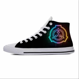 Casual Shoes Anime Cartoon Manga SCP Secure Contain Protect High Top Breathable Men Women Sneakers Lightweight Board