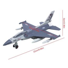 Aircraft Modle 1/72 supports elastic airplane toys with LED lights sound home decoration RC airplane alloy airplane model childrens toys S2452355