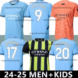 GVARDIOL DOKU HAALAND 24 25 SOCCER JERSEYS GREALISH DE BRUYNE FODEN BERNARDO MAN 2023 2024 2025 J. ALVAREZ LEWIS CITY jersey football top shirt men kids kit set socks 888