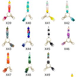 Party Favour Ups New Sile Beaded Necklace Work Id Student Pendant Tassel Rope Drop Delivery Home Garden Festive Supplies Event Dha46