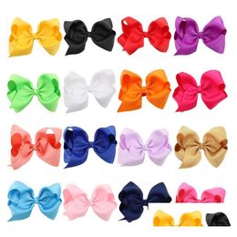 Hair Accessories 16 Colours Baby Fashion Boutique Ribbon Bows For Hairpin Ribbons Child Hairbows Flower Hairbands Girls Cheer Drop De Dhasp