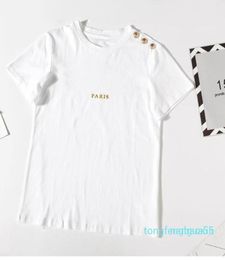 Bronzing Printing Letter Womens T shirt short sleeve Women tshirt Over Size Tshirt Girl Female summer fashion Clothing New7756401