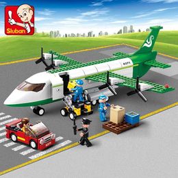 Aircraft Modle 383 Aeroplane Air Bus Plane Kit Building Blocks City Set Aeroplanes Aviation Model Educational Toys for Children s2452089