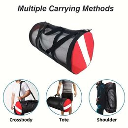 Flag Fin Diving Packaging Spare Handheld Mesh One Equipment Including Shoulder Strap Thickened Accessories Bag H520-90