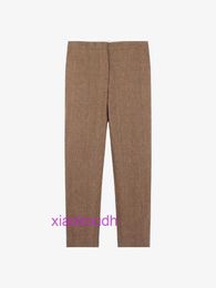 Aa Bbrbry Designer New Summer Classic Casual Unisex Pants Spot Springsummer New Linen Cashmere Zipper Straight Mens Pants Casual Pants
