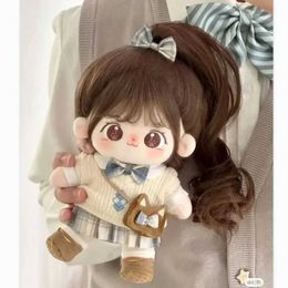 Stuffed Plush Animals Miaomiao Cotton Doll Stock 20cm Interchangeable Baby Clothes Plush Doll Stuffed Customization Figure Doll Gifts To Girls