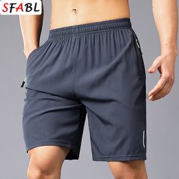 Board Shorts Men Summer Gym Short Pants Sports Quick Dry Zipper Pockets Training Running Mens Workout 240513