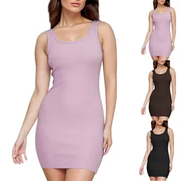 Casual Dresses Ladies Fashionable Dress Sexy Comfortable Solid Colour Personality Slim-Type Cool Breathable Vestidos Longos