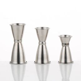 S/M/L stainless Steel Double Jigger Shot Drink Measure Cup Cocktail Drink wine bar shaker ounce double cup LL