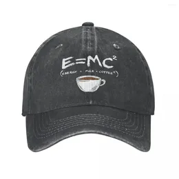 Ball Caps Vintage Energy Milk Coffee Baseball Unisex Style Distressed Denim Sun Cap E MC Outdoor Workouts Hats
