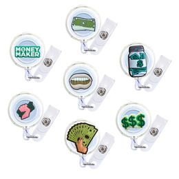 Other Event Party Supplies Usd Theme 19 Cartoon Badge Reel Retractable Nurse Id Card Funny Name Tag Holder Clip For Holders Cute Stude Otxzc