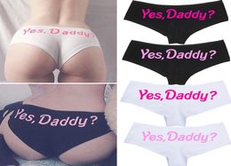 Yes Daddy Sexy Underpants Seamless Women Funny Briefs Underwear Panties T string Thongs Knickers1456451