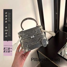 Platinum Lizard Leather Handbag 7A Kliys Racechoice Bag High end Lizard Pattern Mini Genuine Leather Crossbody Bag Cute Face Funny Bag