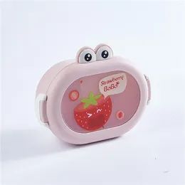 Storage Bottles Creative Cute Girl Bento Lunch Box Leak-Proof Lunchbox Suitable For School Work Travel