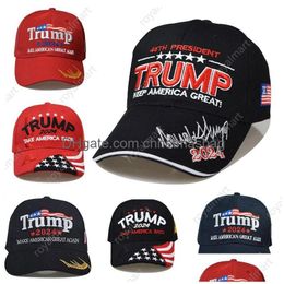 Other Event & Party Supplies 18 Styles Newest 2024 Trump Baseball Hat Caps Usa Presidential Election Trmup Same Style Hats Ambroidered Dh8Gy