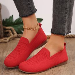 Casual Shoes Knitting Loafers Women Mesh Flats Summer 2024 Fashion Walking Running Soft Beach Female Chaussure