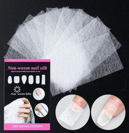 10pcs Silk Fiberglass for Nail Extension Form NonWoven Silks UV Gel Building Fiber French Acrylic DIY Manicure Accessory5476244