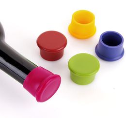 352831CM Silicone Wine Stopper Bar Tools Candycolored foodgrade fresh beer bottle cap2606430