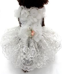 Dog Cat Wedding Dress Tutu BearSequins Princess Pet Puppy Skirt Clothes Apperal 5 Sizes5138403