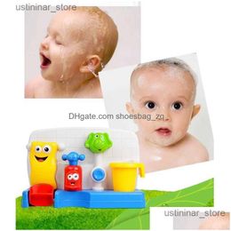 Sand Play Water Water Fun Toddler Bath Toy per il bambino 12 mesi sopra il gioco sensoriale della vasca con tazza di rubinetto e un giocattolo di consegna a goccia di filatura dhih0