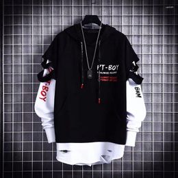 Men's Hoodies Male Casual Sweatshirts Streetwear Y2K Black Man Tops Korean Fashion Stylish Hip Hop Hoody Anime Dacning Clothing