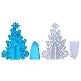 Engraving Tools Christmas Tree Jewelry Storage Rack Sile Mold Epoxy Resin Tool Drop Delivery Equipment Dhqgb