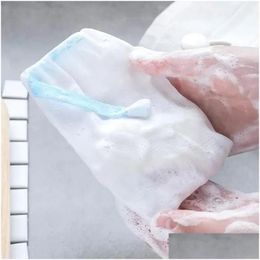 Other Bath Toilet Supplies Making Bubbles Net Soap Saver Sack Mesh Pouch Storage Bag Dstring Holder Drop Delivery Home Garden Dhejb