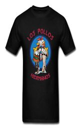 Los Pollos Hermanos Tshirt Men Tshirt Fashion Breaking Bad T Shirt Chicken Brothers Tee Hipster Tops Cotton Clothes Funny 2106237011678