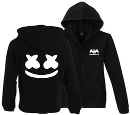 XS to 3XL plus size DJ Marshmello men hoodies sweatshirt women zipper hip hop hooded jacket coat tracksuits7753442