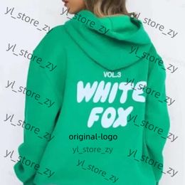 Sweatshirts WF-Women Women's Hoodies Letter Print Piece Outfits white foxs hoodie Sleeve Sweatshirt and Pants Set Tracksuit Pullover Hooded 974e