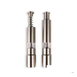 Mills Manual Pepper Salt Shakers One-Handed Grinder Stainless Steel Sauce Grinders Stick Kitchen Drop Delivery Home Garden Kitchen, Di Dhanx