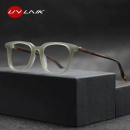 UVLAIK Fashion TR Optical Glasses Frame Unisex Urltralight Vintage Prescription Eyeglasses Men Women Myopia Eyewear 240507